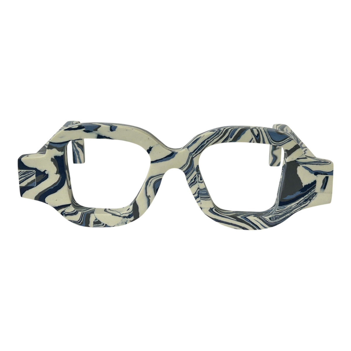 Sawyer Engineered Stone Decor Glasses - Blue / Beige
