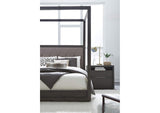 AZU5H7 Oxford Upholstered Canopy Bed In Dolphin