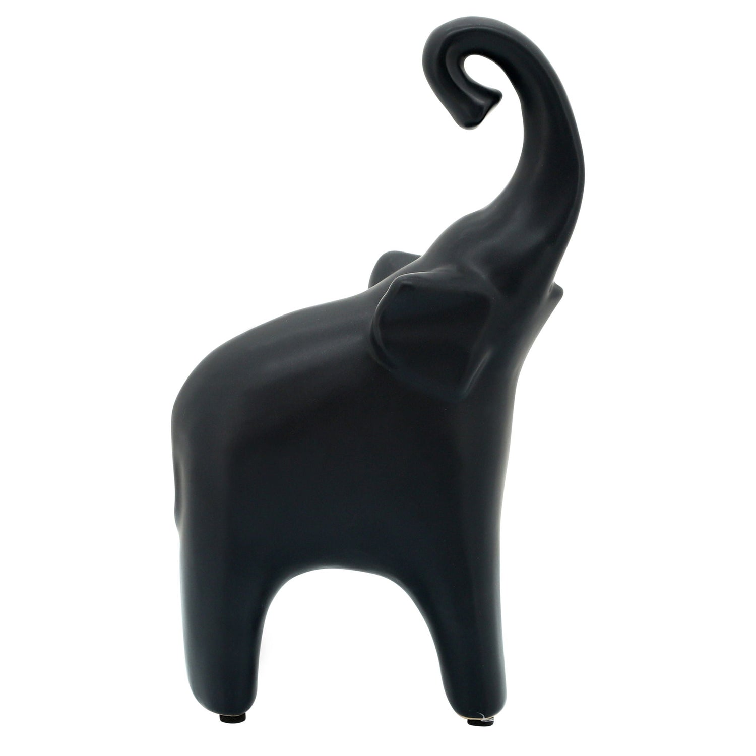 Ceramic Elephant Matte 6 x 11" - Matte Black