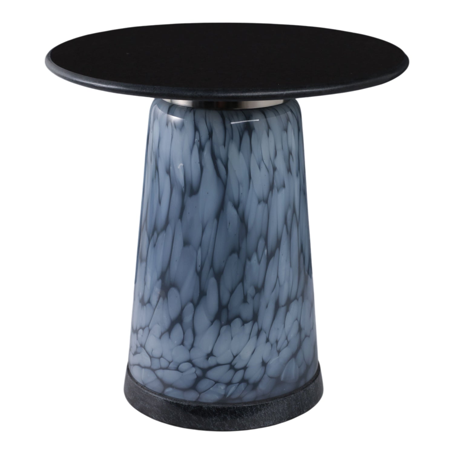 19" Posados Tall Art Table With Marble Top - Blue