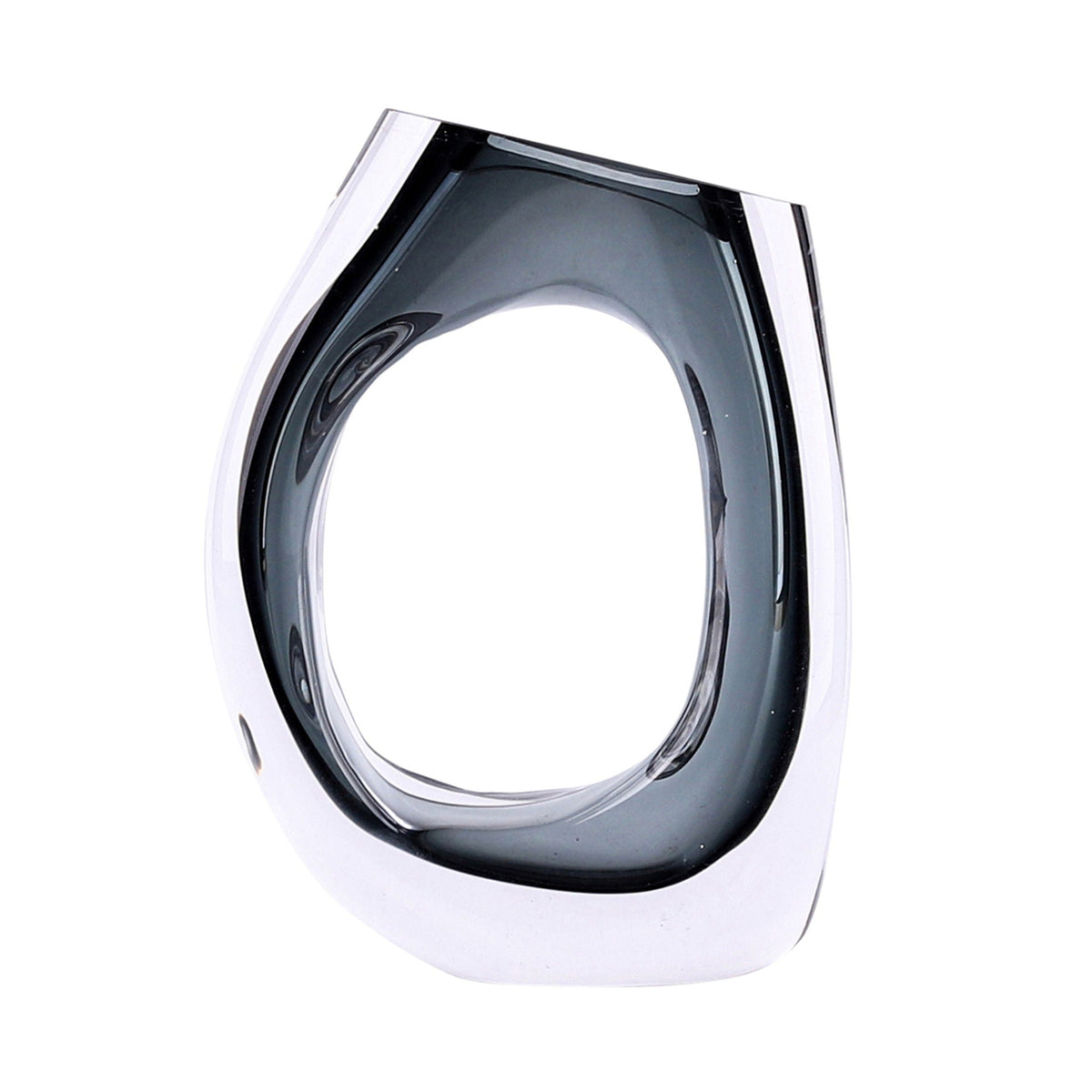 10" Elina Cut-Out Vase - Black