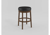 5681BLK-24 Westby Round Swivel Counter Height Stool, Black