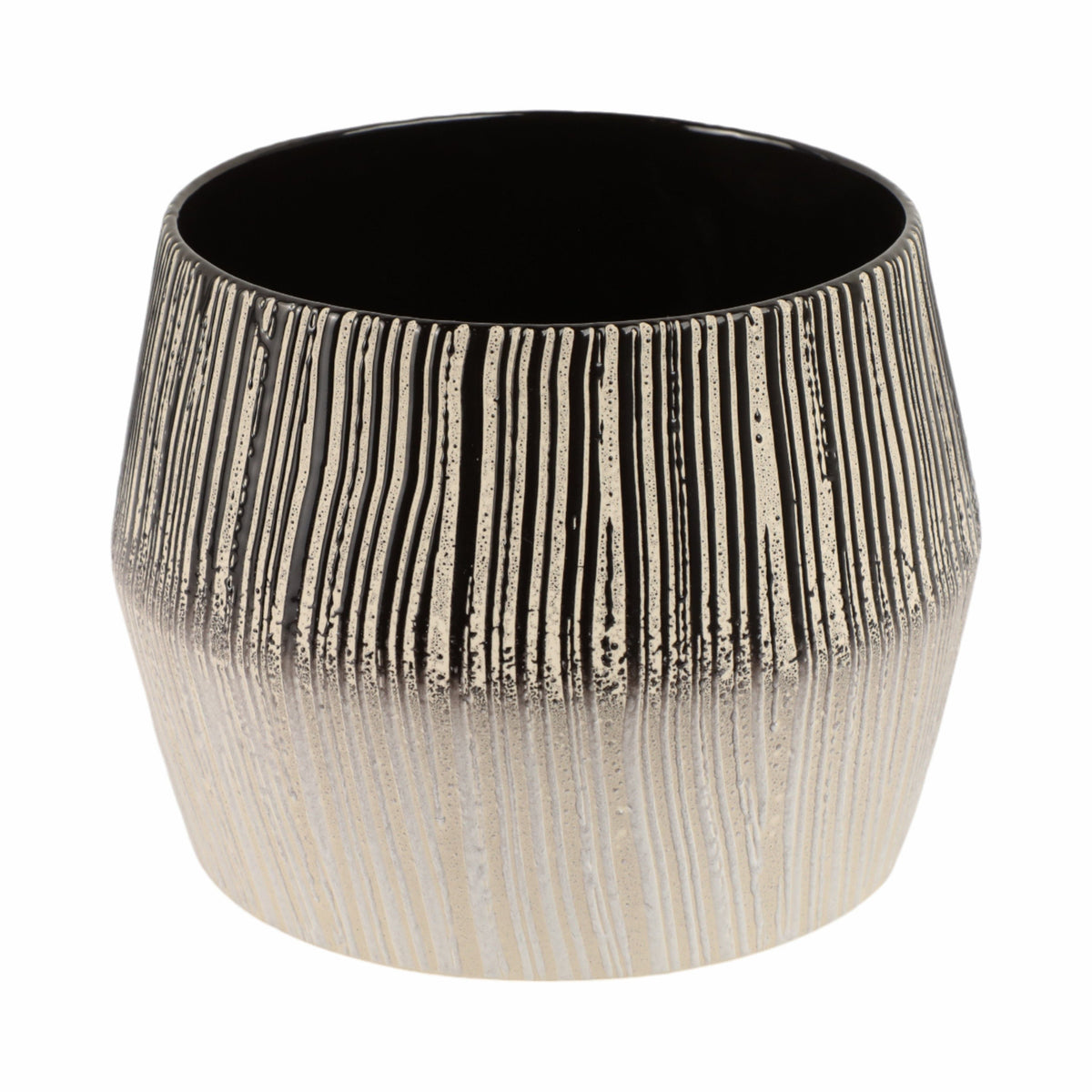 Nazare Small Portugal Vase - Black / White