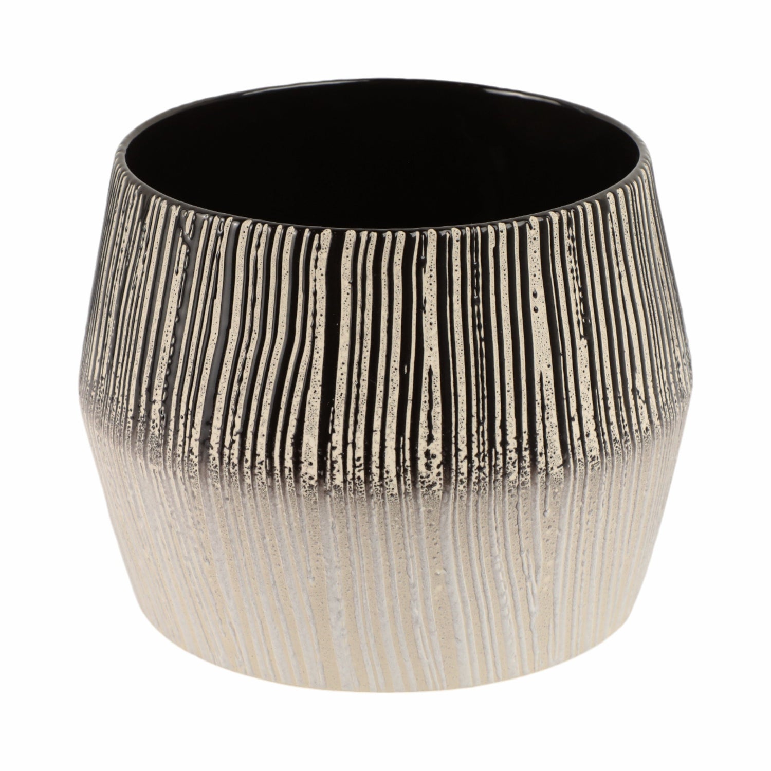 Nazare Small Portugal Vase - Black / White
