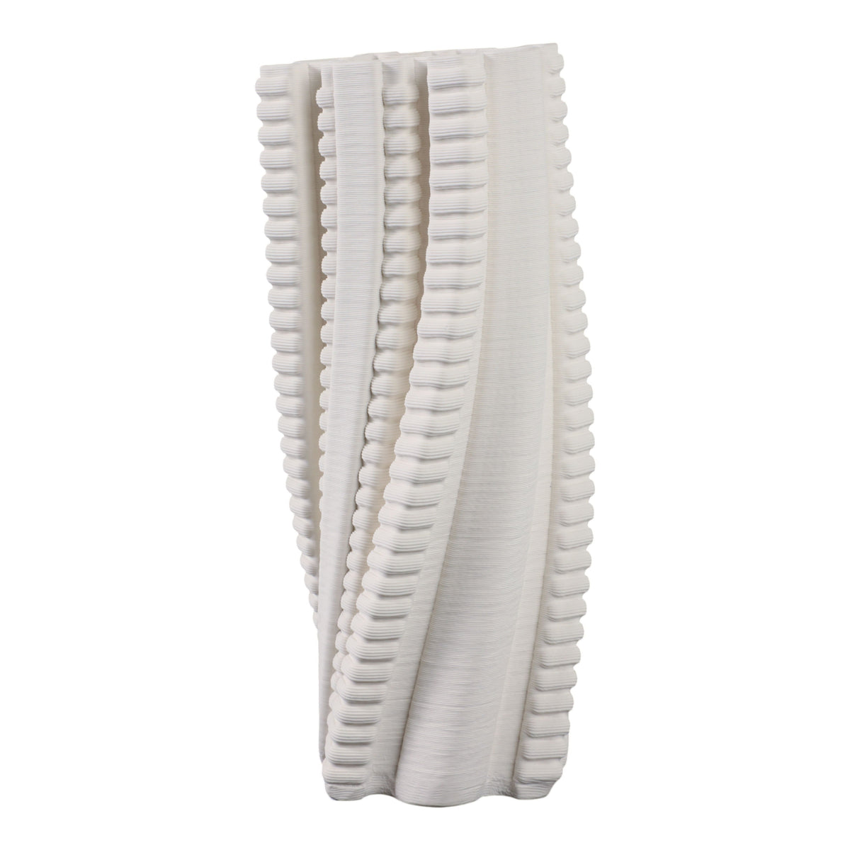 Rinnaldo Small 3D Printed Vase - Ivory