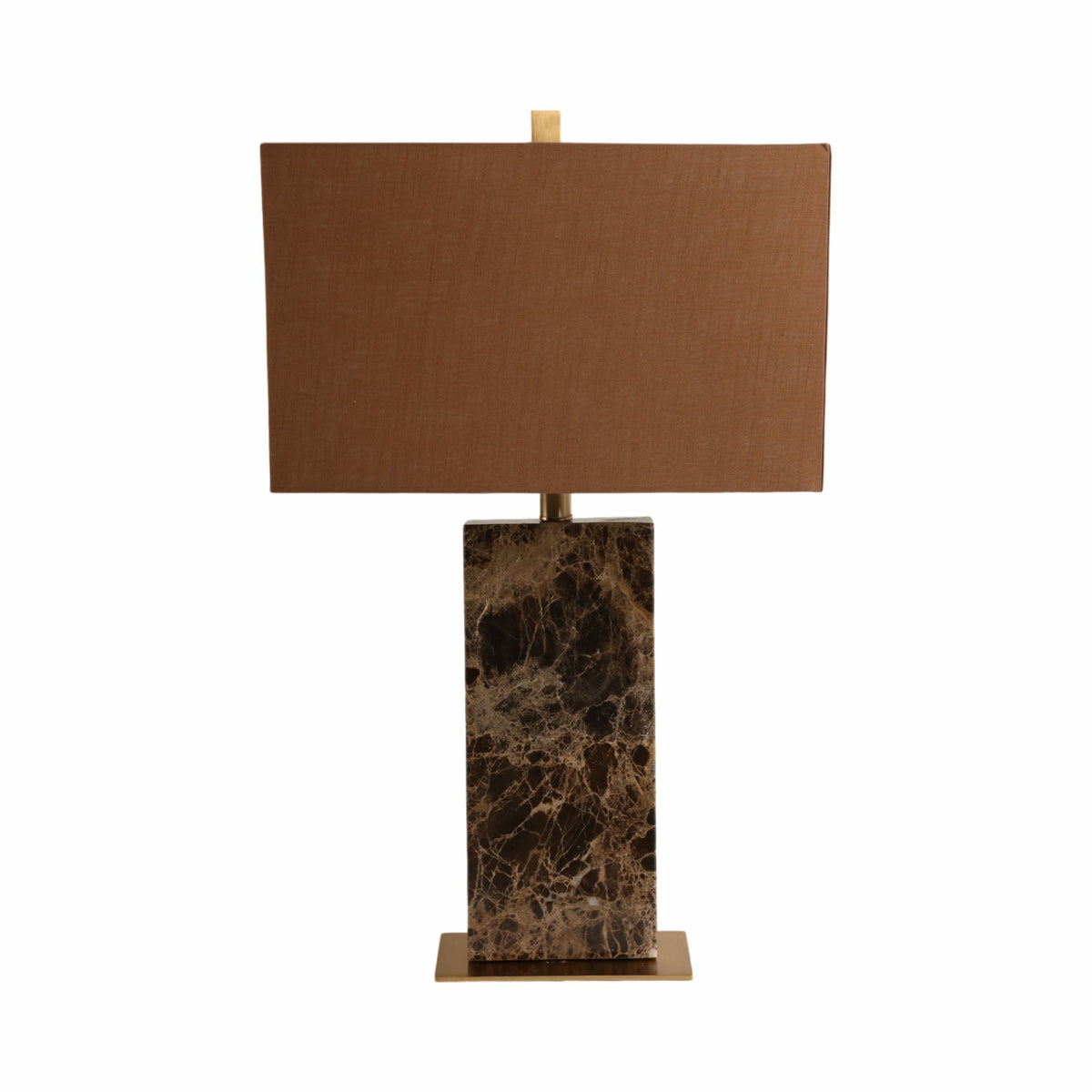 26X16" Rectangle Marble Lamp - Light Brown