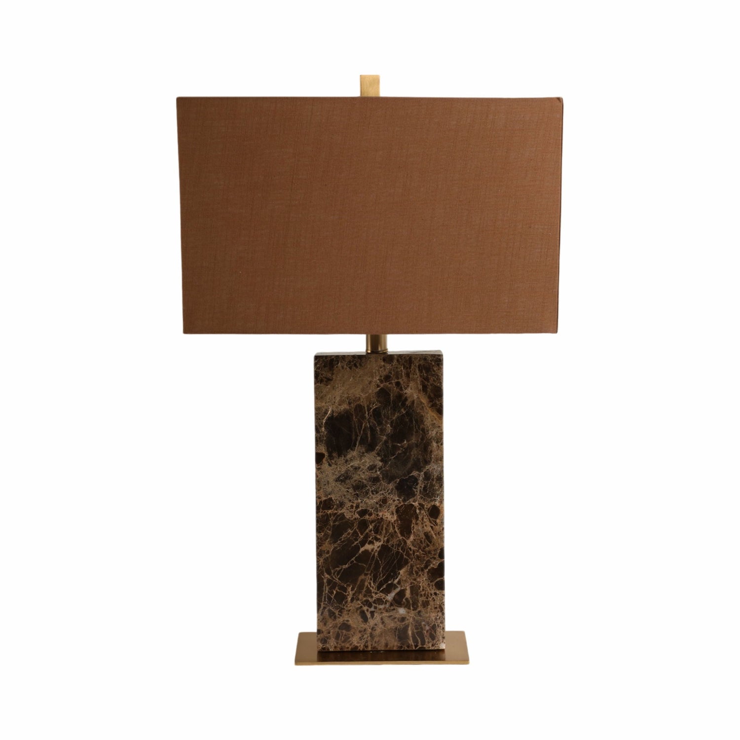 26X16" Rectangle Marble Lamp - Light Brown