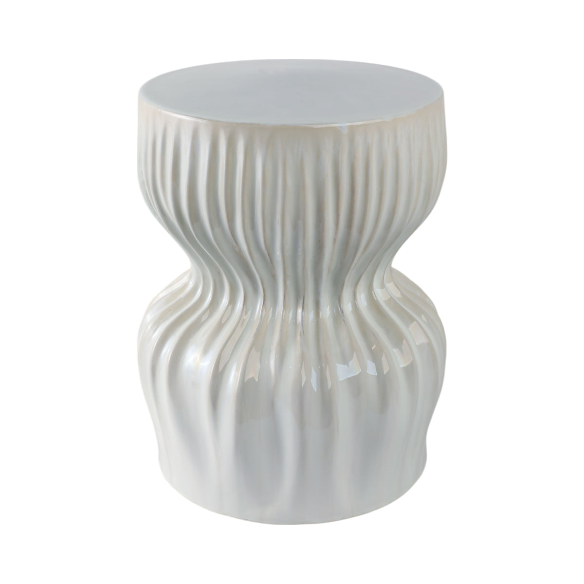 Utena Garden Stool - White