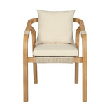 Cypress - Outdoor Patio Dining Chair (Set of 2) - Blonde Eucalyptus / Ivory