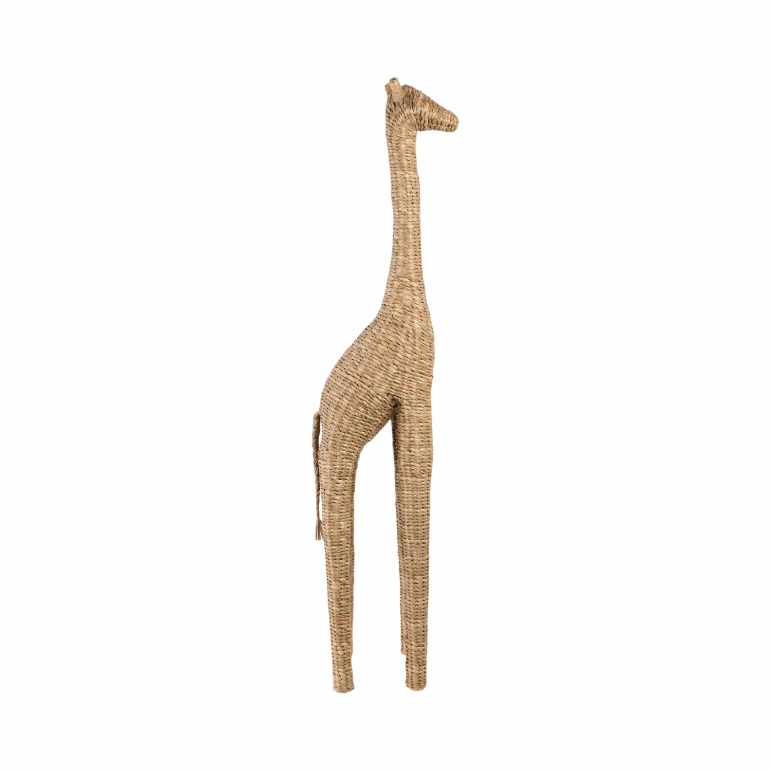 57" Woven Mendong Giraffe - Natural