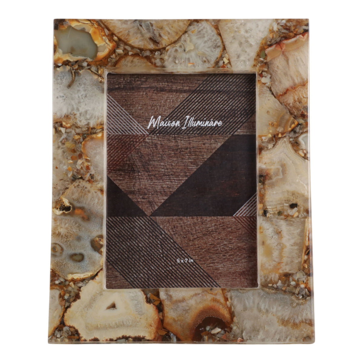 5" x 7" Golden Agate Photo Frame - Tan