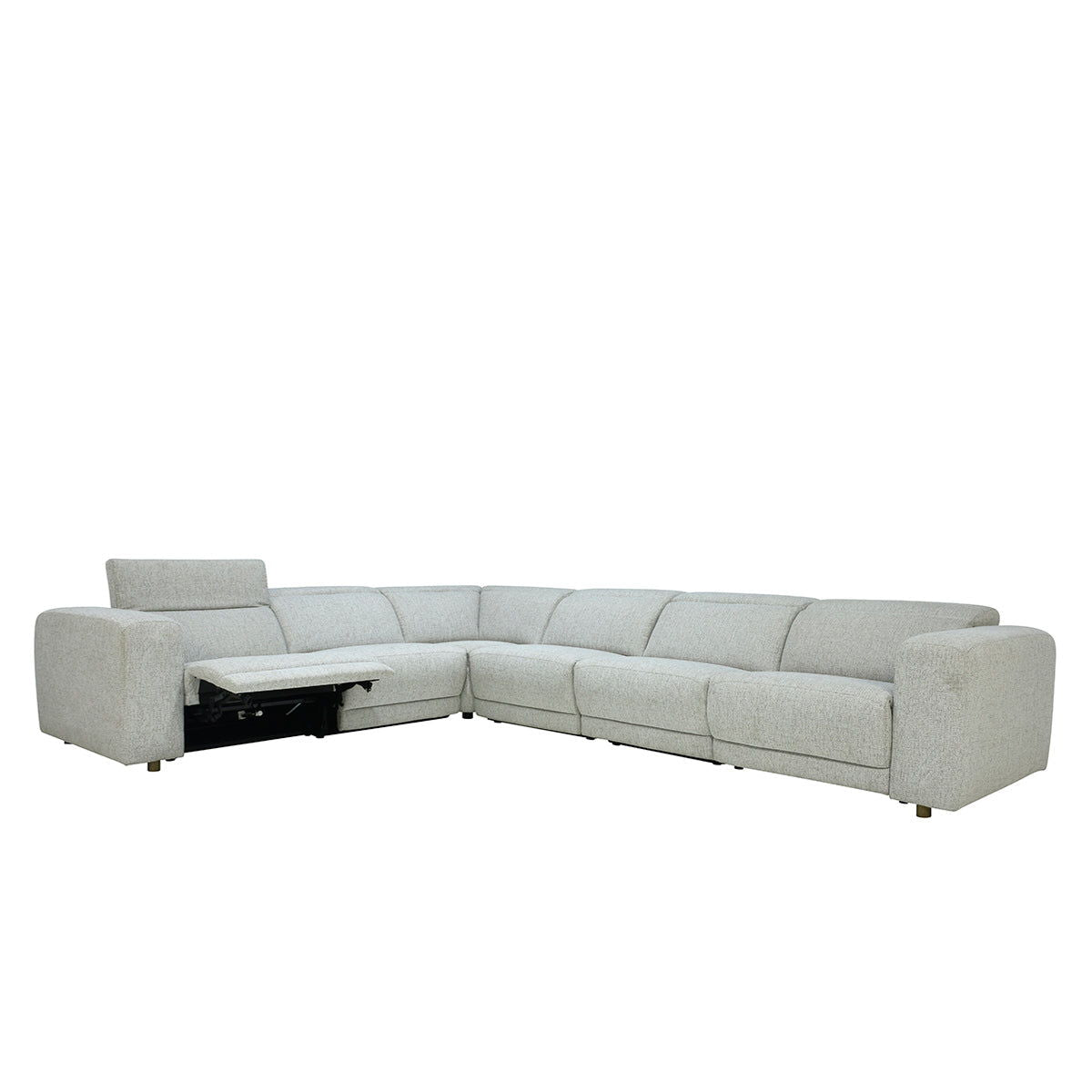 Knoxville - 6 Piece Power Recliner Sectional - Gray