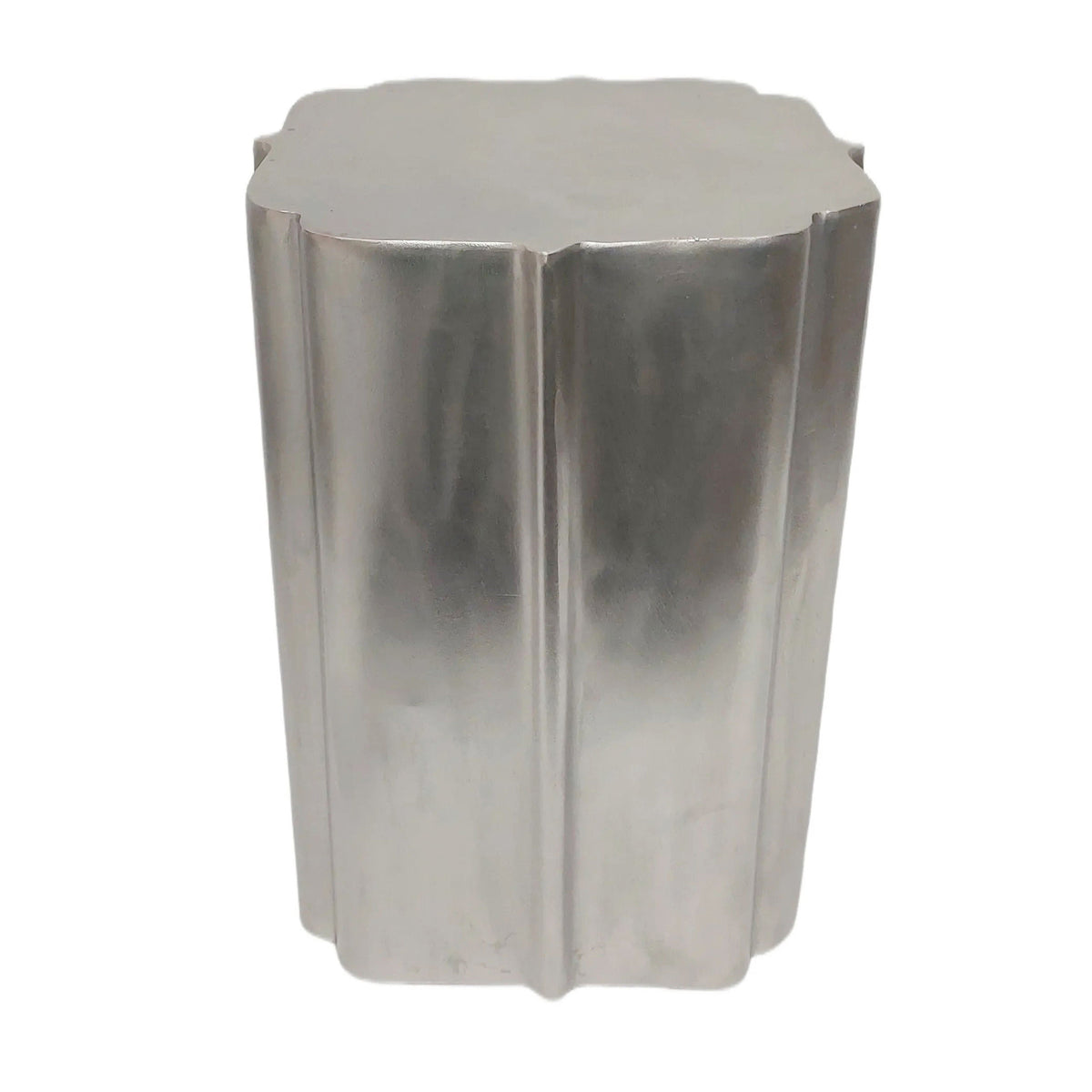 Minot Short Drum Table - Silver