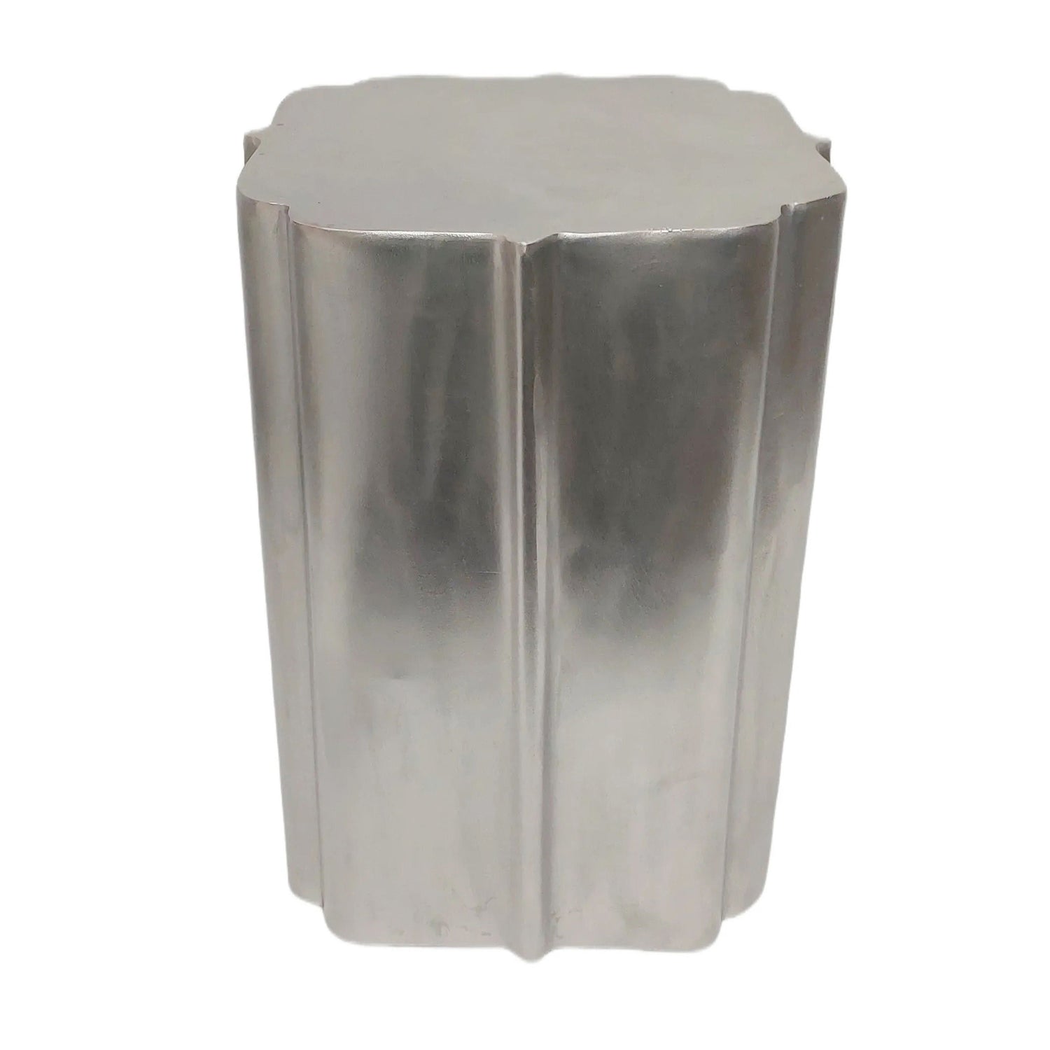 Minot Short Drum Table - Silver