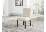 FPBL63B Modesto Upholstered Side Chair In Abalone Linen And French Roast (Set of 2)