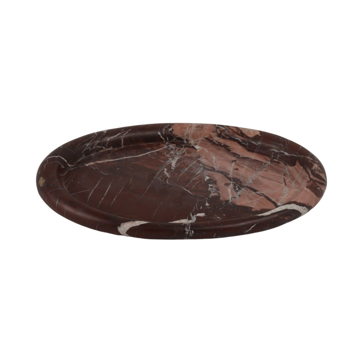 Kramer Marble Tray - Dark Red