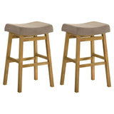 Lenon - Modern Farmhouse Wood Bar Height Kitchen Bar Stool