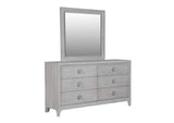 1JQ982A Boho Chic Six - Drawer Dresser In Washed White (2024)