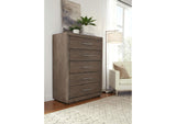 8D6484A Melbourne Five Drawer Chest In Dark Pine (2024)