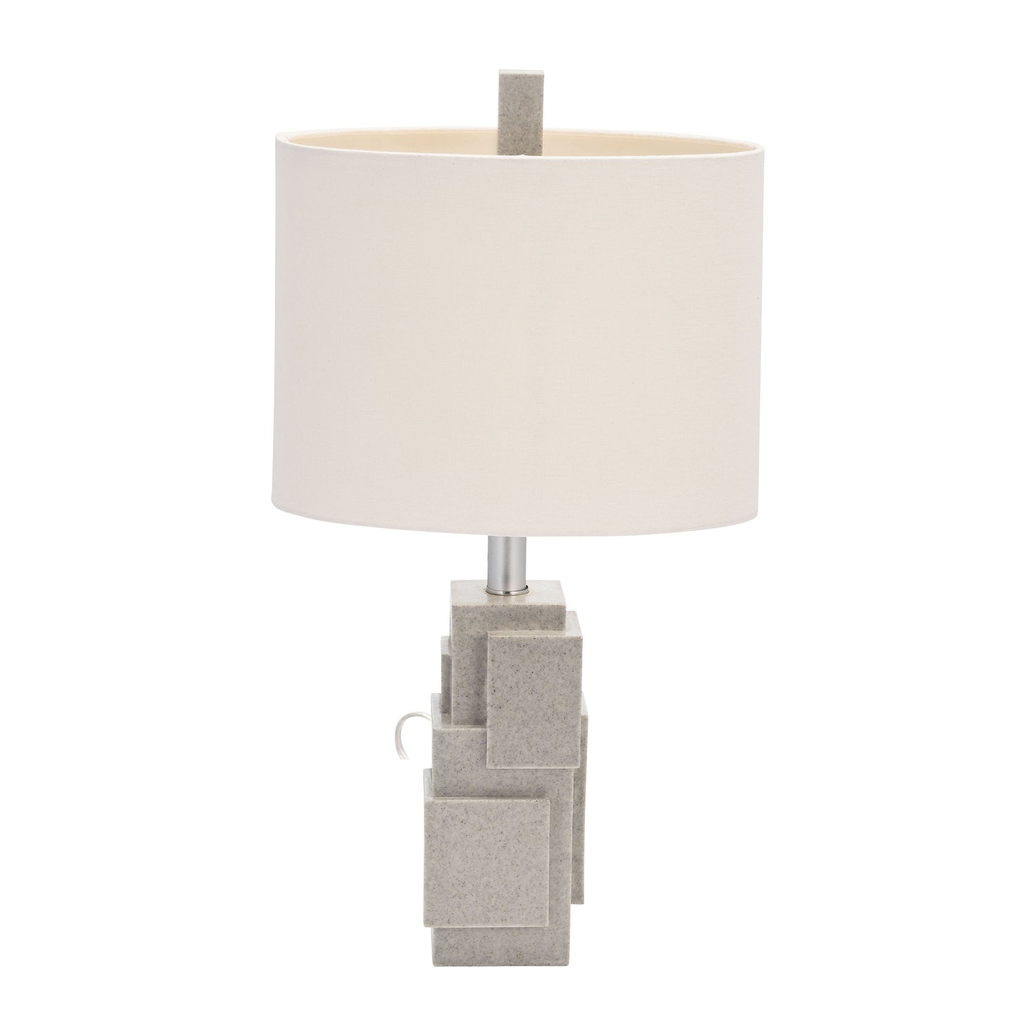 Resin Blocks Table Lamp 21" - Gray