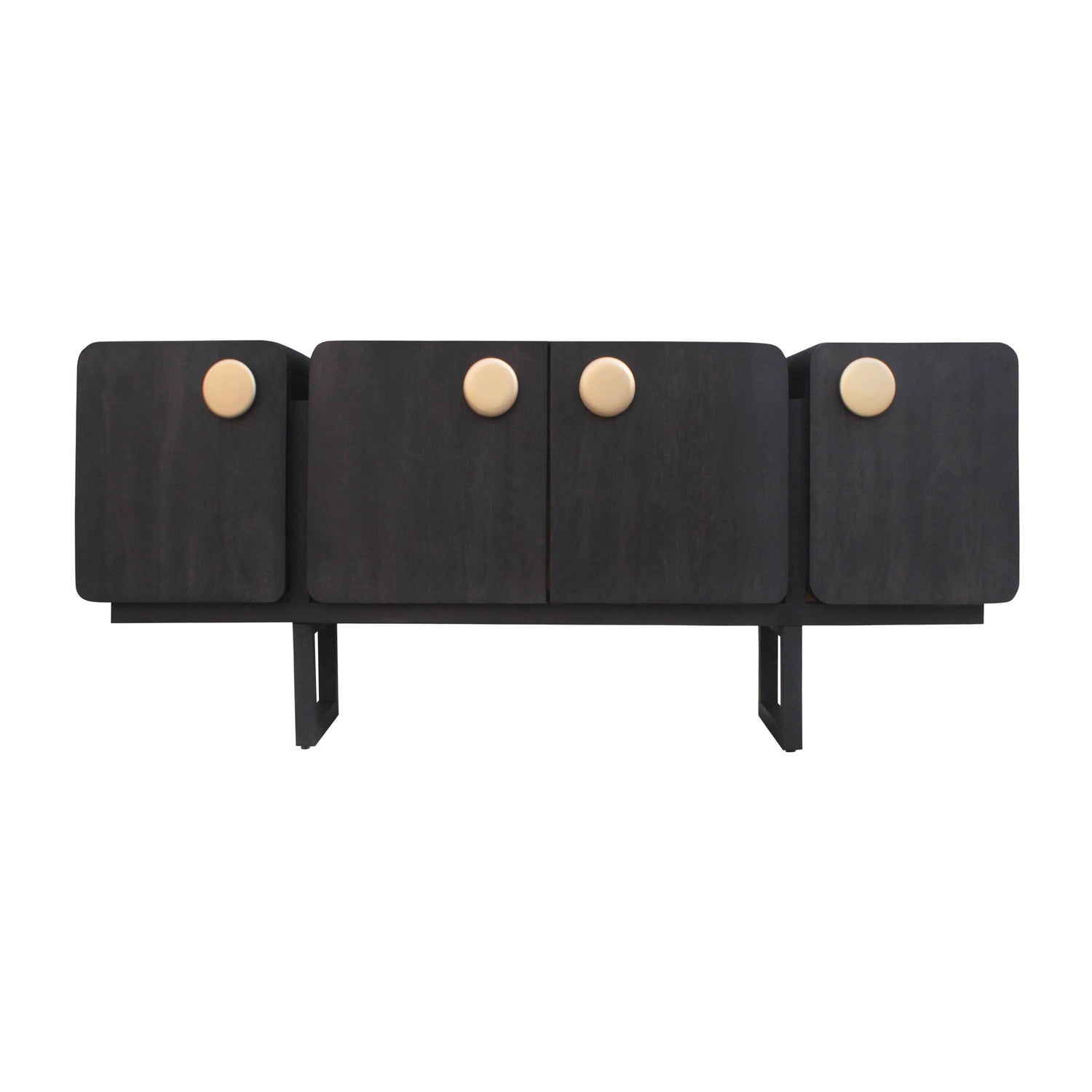 Wood Modern Sideboard 70" - Black