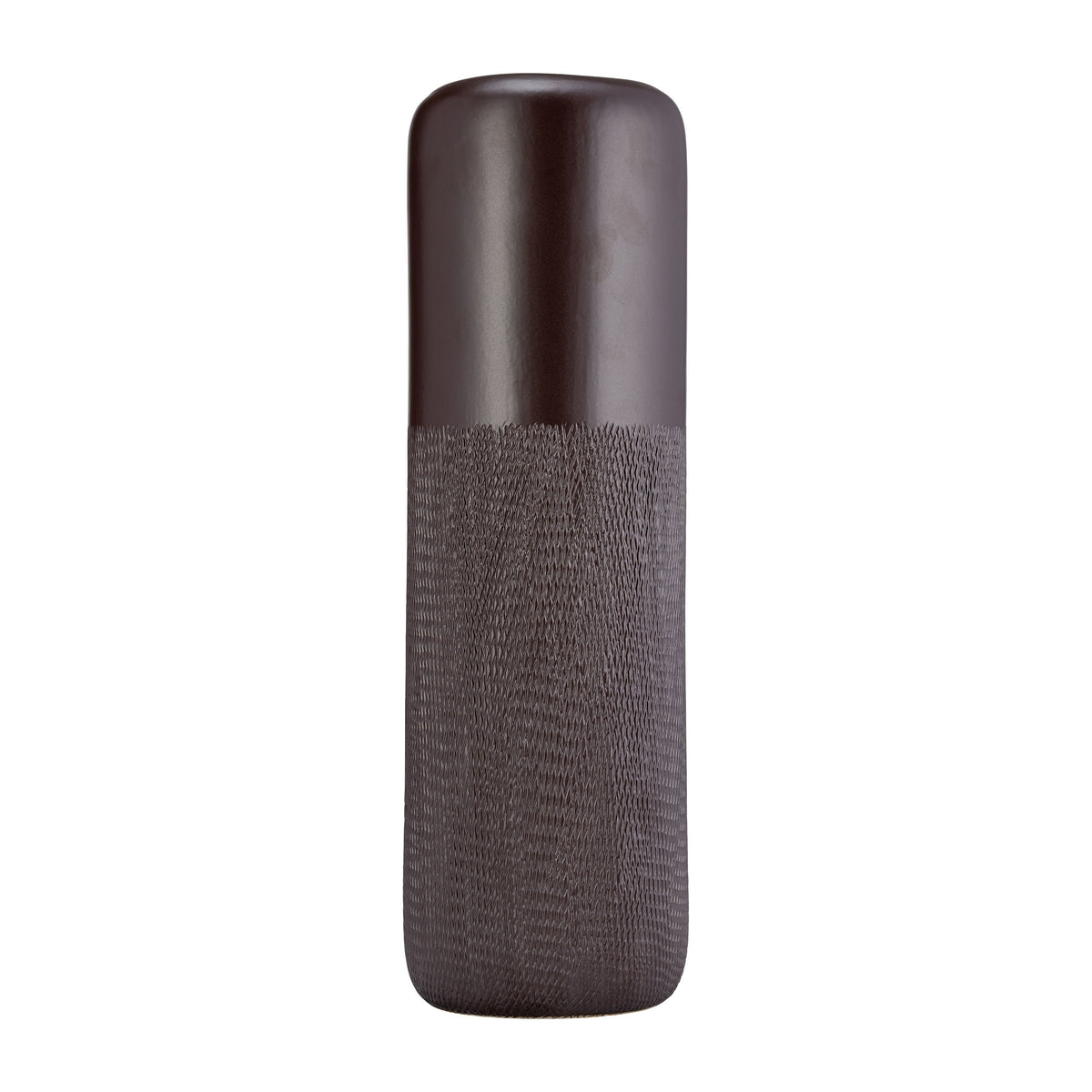 Ceramic Grooved Vase 18" - Java