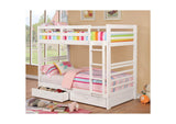 CM-BK588T-WH-BED California Twin/Twin Bunk Bed