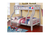 CM-BK618GY-BED Solpine Twin/Full Bunk Bed