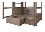 CM-BK828GY-BED Callistus Twin/Workstation Loft Bed