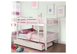 CM-BK929F-WH-BED-VN Cameron Full/Full Bunk Bed, White