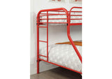CM-BK931RD-TF Opal Twin/Full Bunk Bed