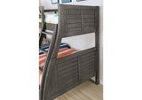 CM-BK963GY-BED Hoople Twin/Full Bunk Bed