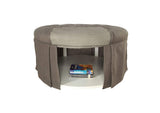 CM-BN6175GY Claes Round Ottoman