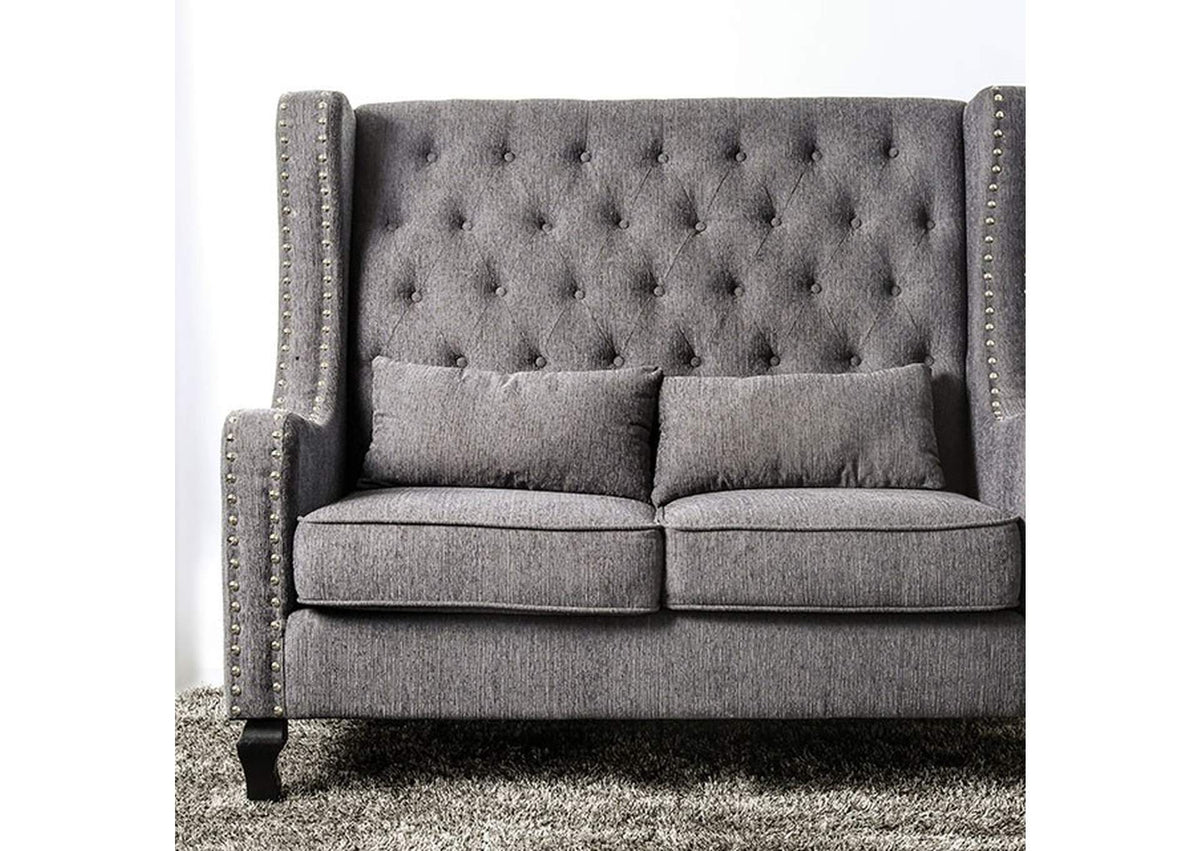 Alicante Love Seat Bench, Gray