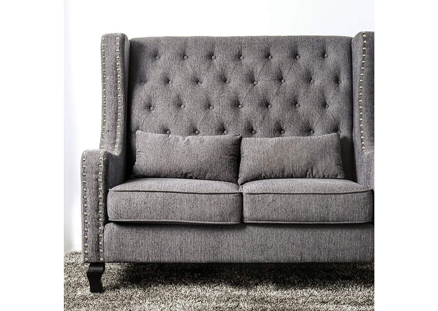 Alicante Love Seat Bench, Gray