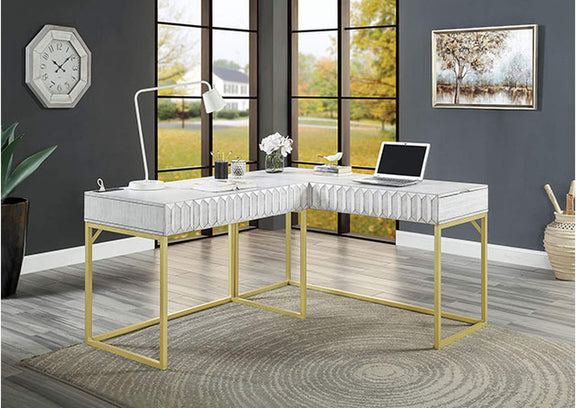 CM-DK406WH-PK Freiburg Corner Desk