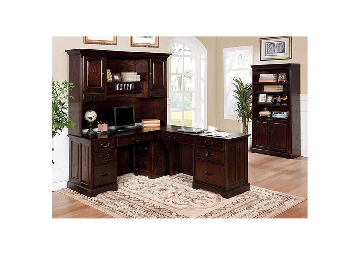 CM-DK6384CDH Tami Credenza Desk Hutch