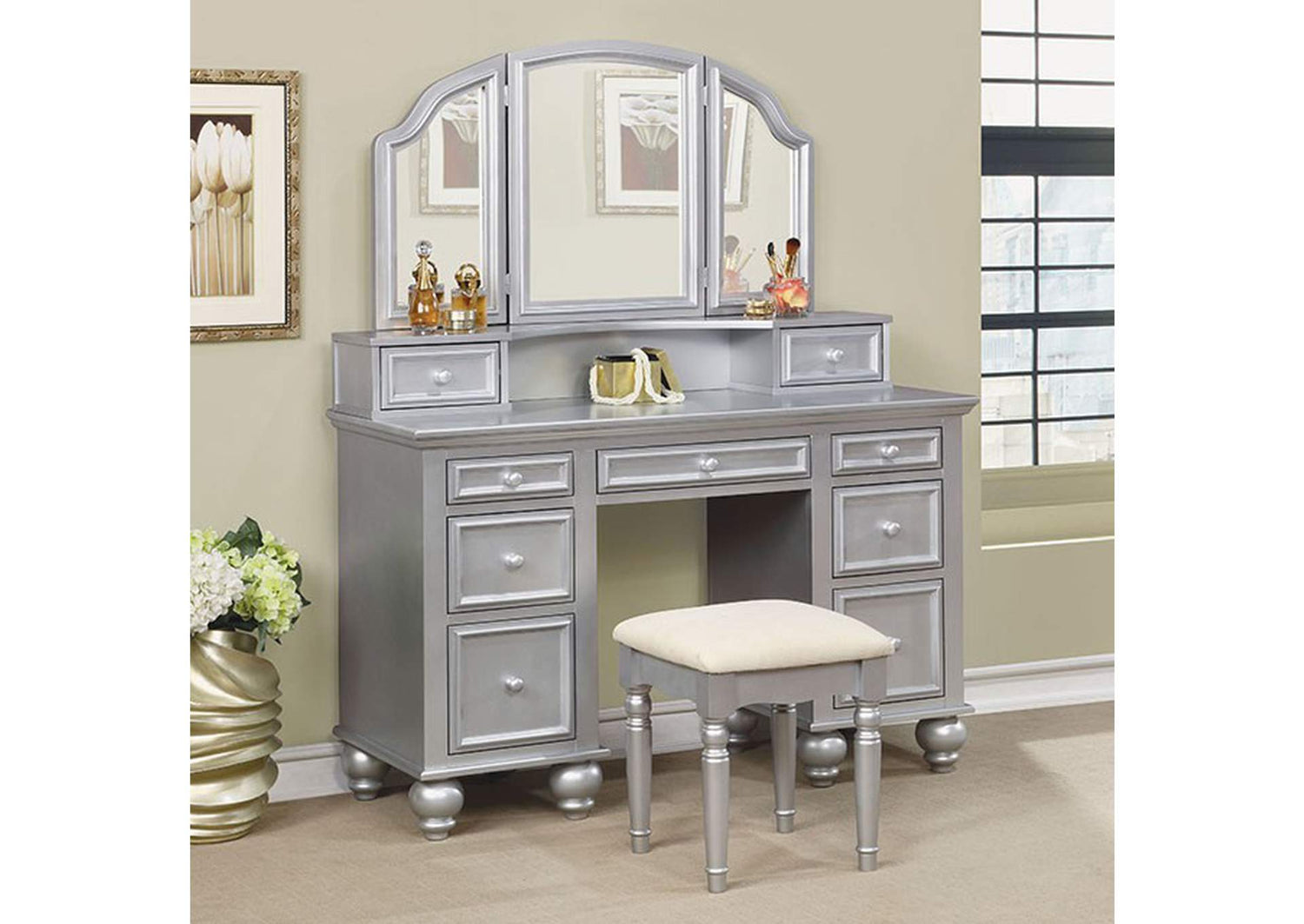 Athy Vanity w/ Stool