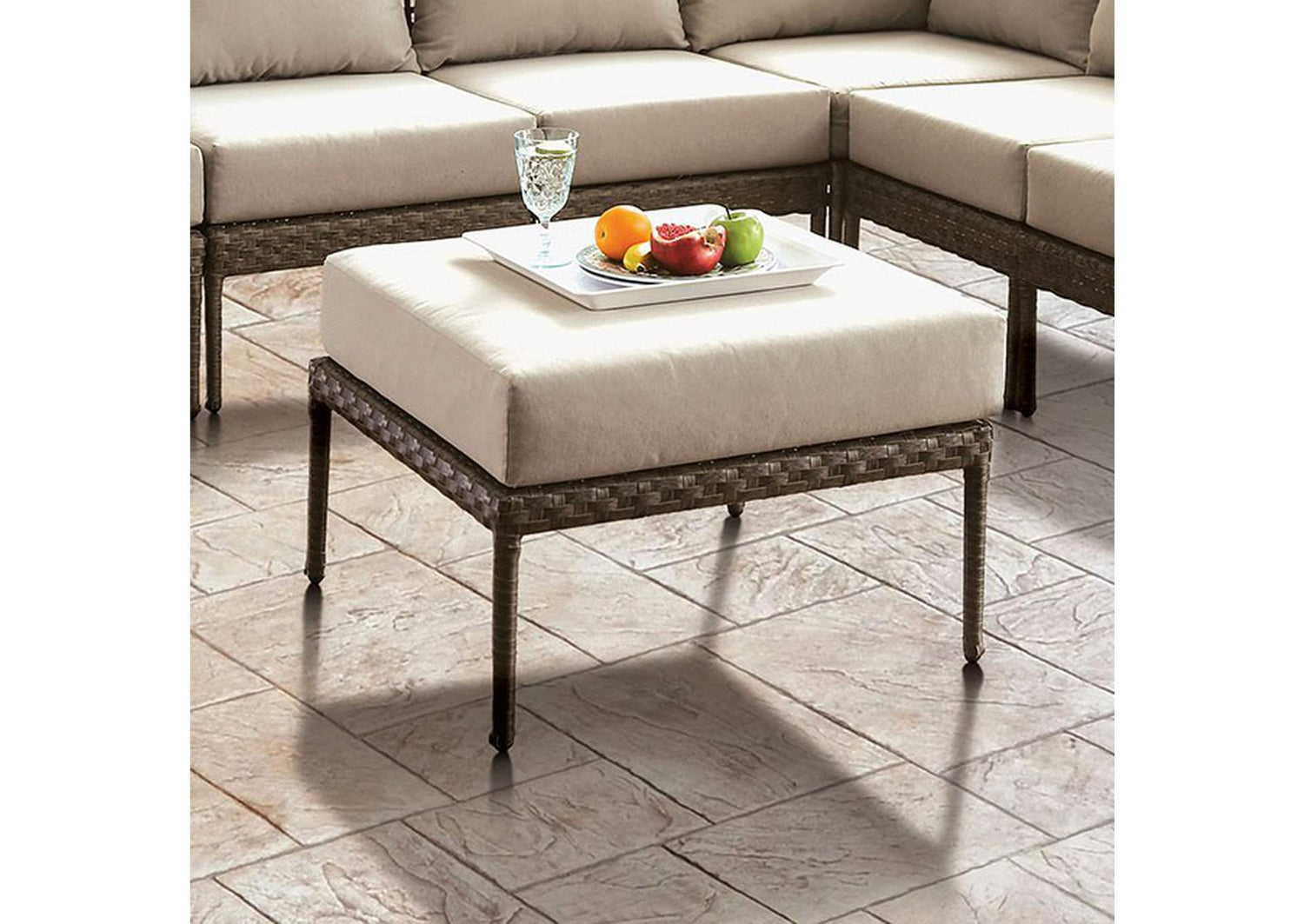 Aleisha Patio Ottoman