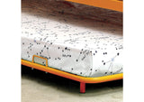 CM-TR1032OR Rainbow Orange High Headboard Full Metal Platform Bed w/Trundle