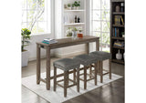 CM3474GY-PT-4PK Caerleon 4 Pc. Counter Ht. Dining Set