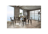 CM3529PT Cooper ll Elm & Metal Counter Table w/6 Counter Chair