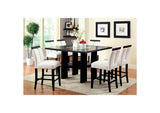 CM3559PT Luminar II Black Counter Table w/8 Black Counter Chair