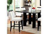CM3559PT Luminar II Black Counter Table w/8 Black Counter Chair