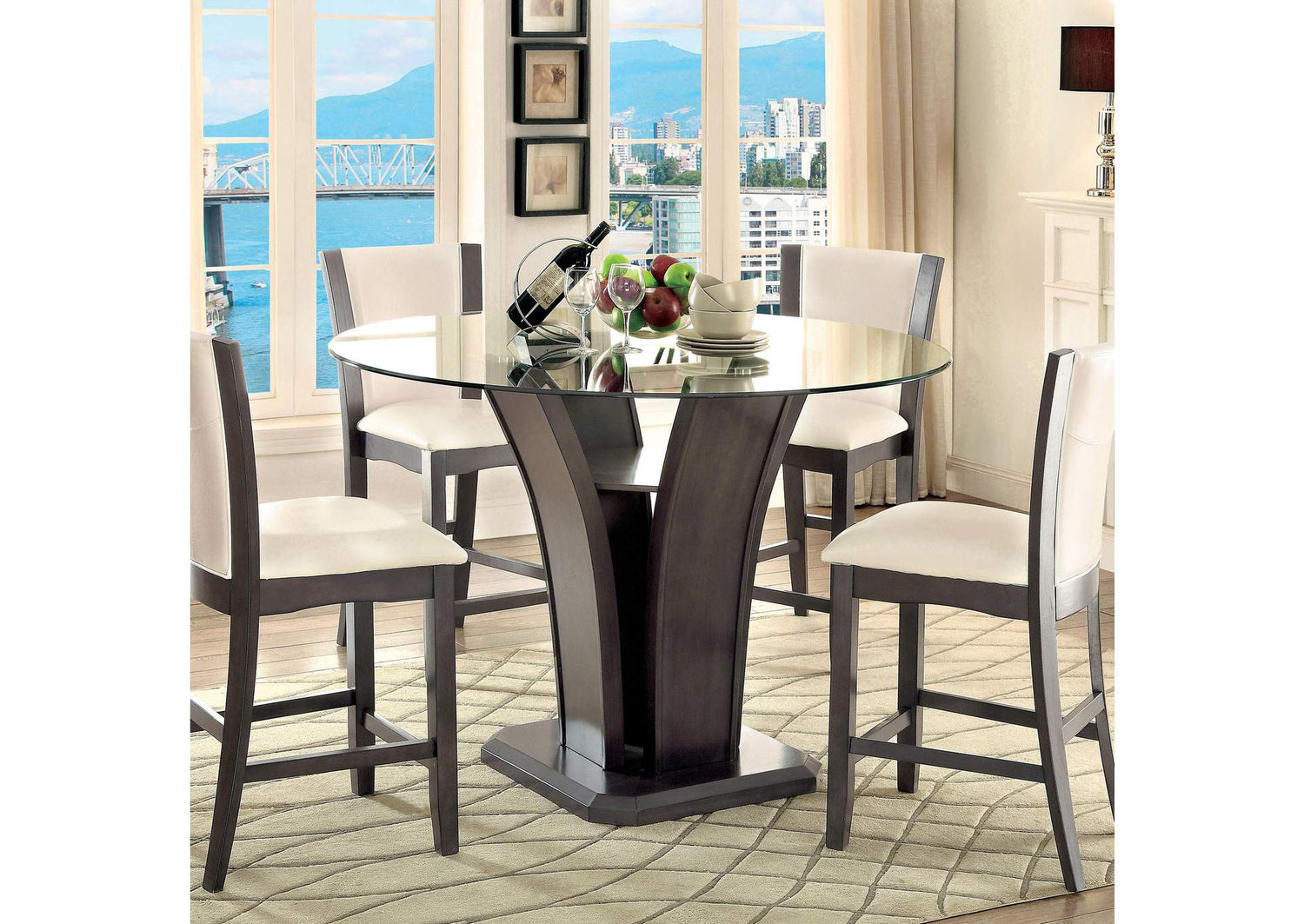 Manhattan Round Counter Ht. Table