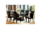 CM3710T-TABLE Manhattan l Glass Dining Table w/4 Side Chair