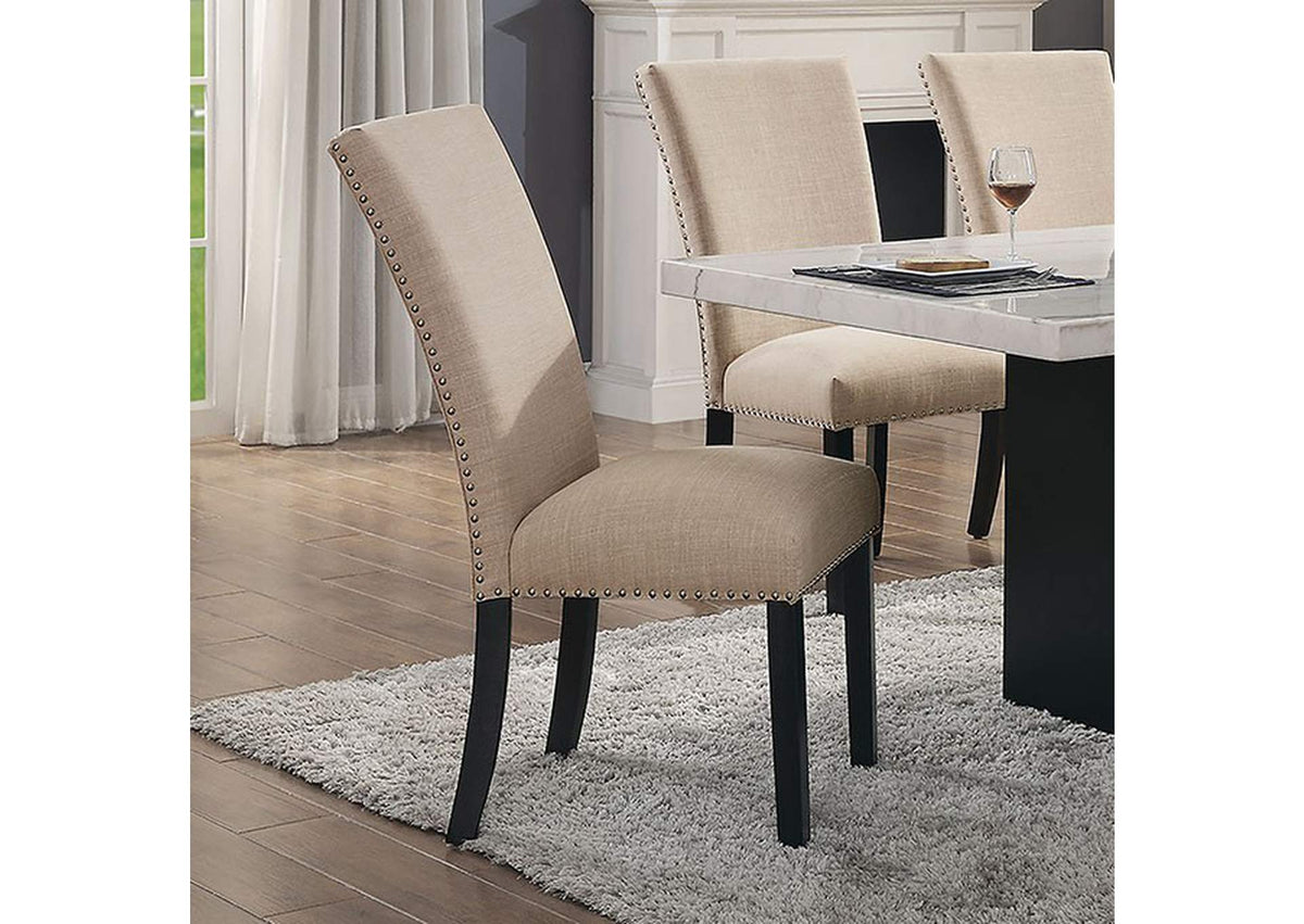 Kian Side Chair, Beige (2/Ctn)