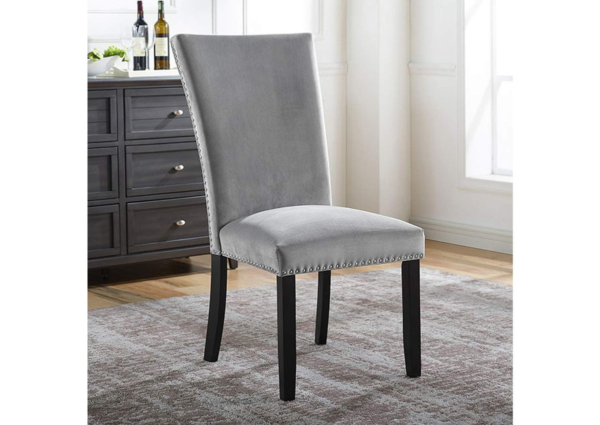 Kian Side Chair, Light Gray (2/Ctn)