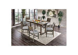 Anton II Gray Counter Table w/4 Chair