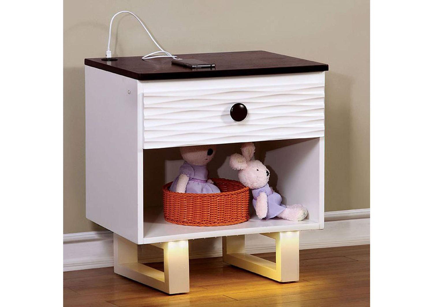 Meredith Night Stand w/ USB Outlet
